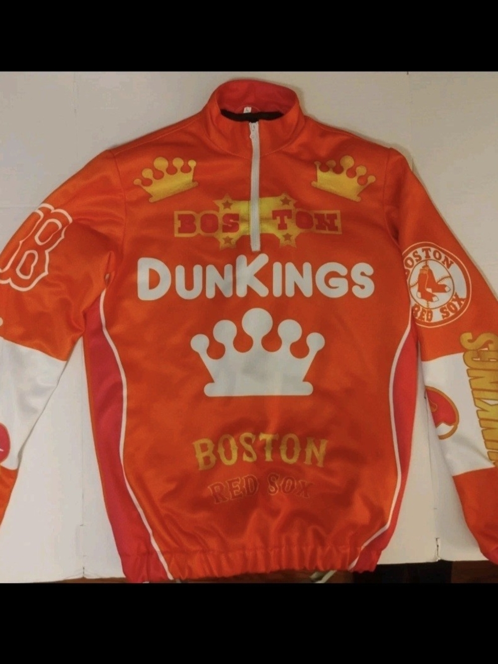 DunKings Orange Track Suit Boston Red Sox size L